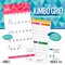 Jumbo Grid Large Print | 2026 12 x 24 Inch (Hanging) Monthly Square Wall Calendar | Matte Paper and Foil Stamped Cover